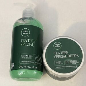Paul Mitchell Tea Tree Special Hair and Body Moisturizer and Detox Scrub - Green